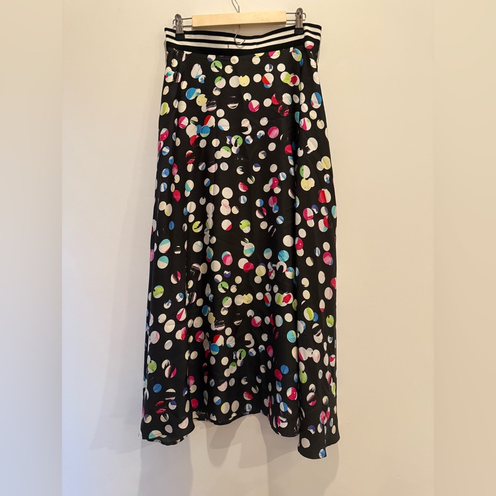 Colorful Polka Dot Midi Skirt - Picture 3 of 8